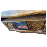 Electric Fireplace in Cabinet