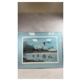 framed limited edition lithograph print titled