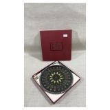 Winged Heart York Rose Window Glass Suncatcher