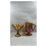 vintage Indiana Glass Harvest Grape amber