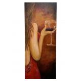 "A NIGHT OUT" ORIGINAL OIL PAINTING ON CANVAS