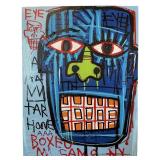 Jean-Michel Basquiat Attributed Acrylic On canvas