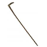 Antique Sterling & Stag Handle Walking Cane