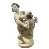 Meiji Period Polychrome Ivory erotic okimono