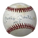 Mickey Mantle autographed Rawlings Baseball