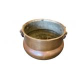 Large Hand Hammered Copper Cauldron