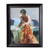 Pino Daeni "SOLACE" Signed GICLEE ON CANVAS