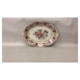 Old Ivory Syracuse China Romance Maroon Platter
