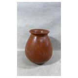 Handmade Terracotta Pottery Vase with Rounded Body