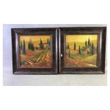 Framed prints of Poppies of Toscano I and ll by