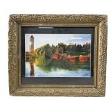 Jeannine Fruci "Spokane Clock Towerï¿½ Framed Print