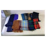 Multi-Colored Wool and Knit Scarves
