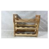 Stackable Wooden Wine Rack With Three Tiers