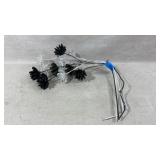 Black and Clear Plastic Floral Decoration Arrangem