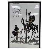Pablo Picasso "Don Quixote" Framed Print On Canvas