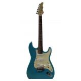 blue Crescent electric guitar