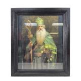 Framed Saint Patrick Print On Canvas