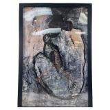 Pablo Picasso "Blue Nude" Framed Canvas Print