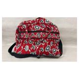 Vera Bradley Deco Daisy Red & Black Floral Bag