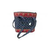 Vera Bradley Emily Blue Floral Quilted Shoulder