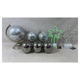 Neon lamps, candle holders and more