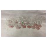 Pink Frosted Stemware Brandy Snifter, Wine