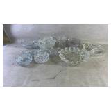 Assortment of hand cut glassware