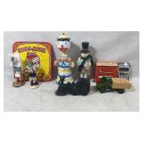 Kachinas, hand sewing machine, decorative liquor