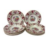 11 Old Ivory Syracuse China Romance Maroon soup