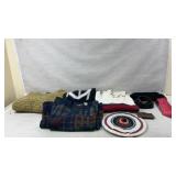 Variety of clothing sweaters hats and more