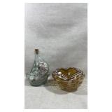 vintage Murano glass bowl And decorative glass