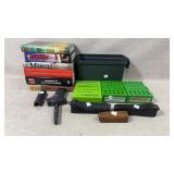 Gun books, ammo case and more