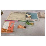 c1800s TEXAS Ephemera, Vintage Maps,Livestock