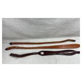 leather western saddle back cinch billets