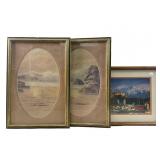 3 landscape art prints