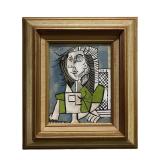 Signed After Pablo Picasso Mixed Media On Paper