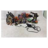 Halloween decorations, one small piece is broken