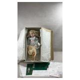 "Heather" porcelain doll created by artist Elke