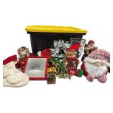 27 Gallon Tote with Christmas Home Decor, Canvas