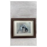 Print of portrait of a standard Schnauzer