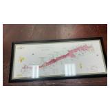 framed map titled "Atlas des Grands Vignobles de