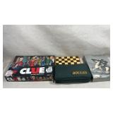 collection of board games and a boules set