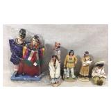 Native American Indian Figures, Asian Figures