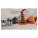 halloween decor, broken piece in photos