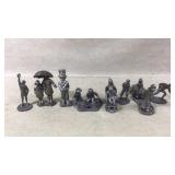 Pewter Figurines Depicting Activities
