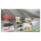 collection of vintage magic trick props and