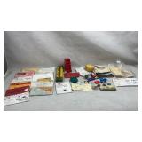 collection of vintage magic trick props and