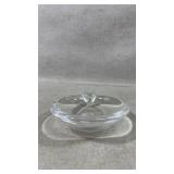Mid Century Steuben Glass Signed Ashtray