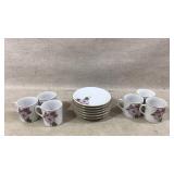 Porcelain Cups And Saucer Set