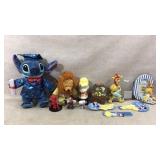 Stuffed animals, snoopy snow globe and more